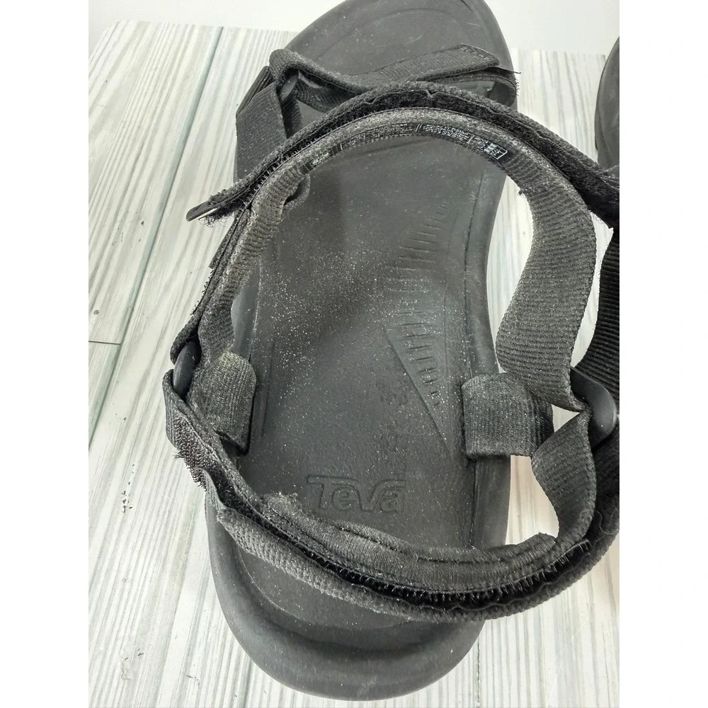 Teva Hurricane XLT2 Mens 9 Black Outdoor Hiking Sport Sandals 1019235 Women's 11